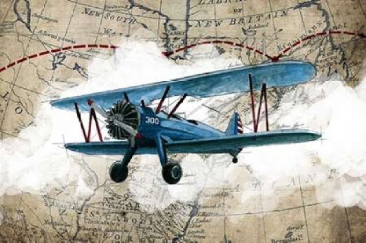 Biplane 1 Poster Print by GraphINC Studio - Item # VARPDXIN30706